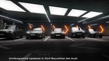 Updates für fünf Audi Baureihen - noch mehr Emotionen, Komfort und Features