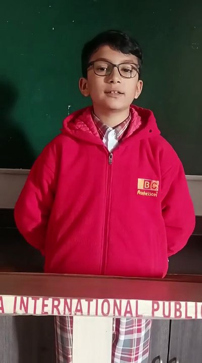 Save Nature Speech by Master Zubair | BIPS Patiala | Admissions Open