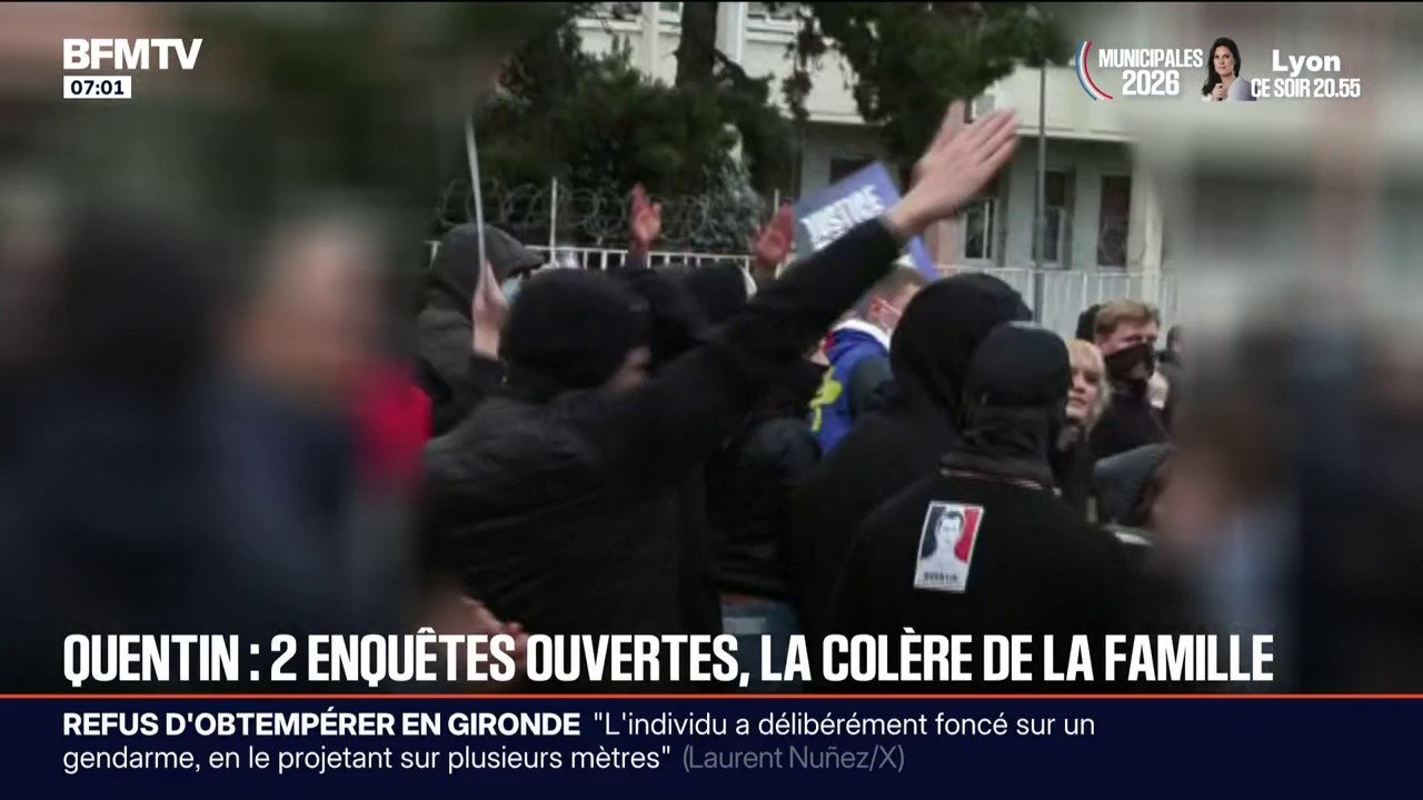 Marche pour Quentin Deranque à Lyon: deux enquêtes ouvertes après des saluts nazis et des injures racistes
