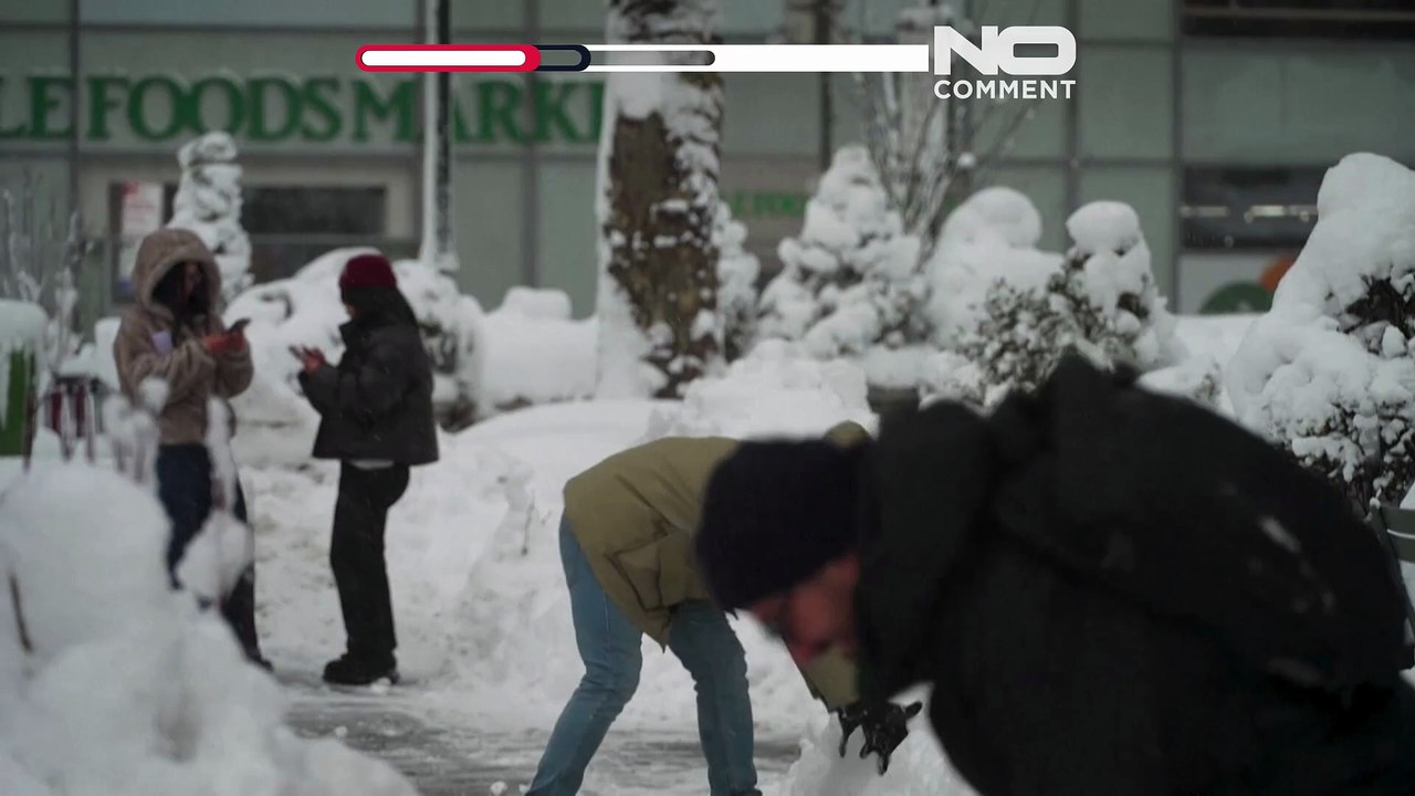 New york versinkt in fast sechzig zentimetern schnee: manhattan steht still