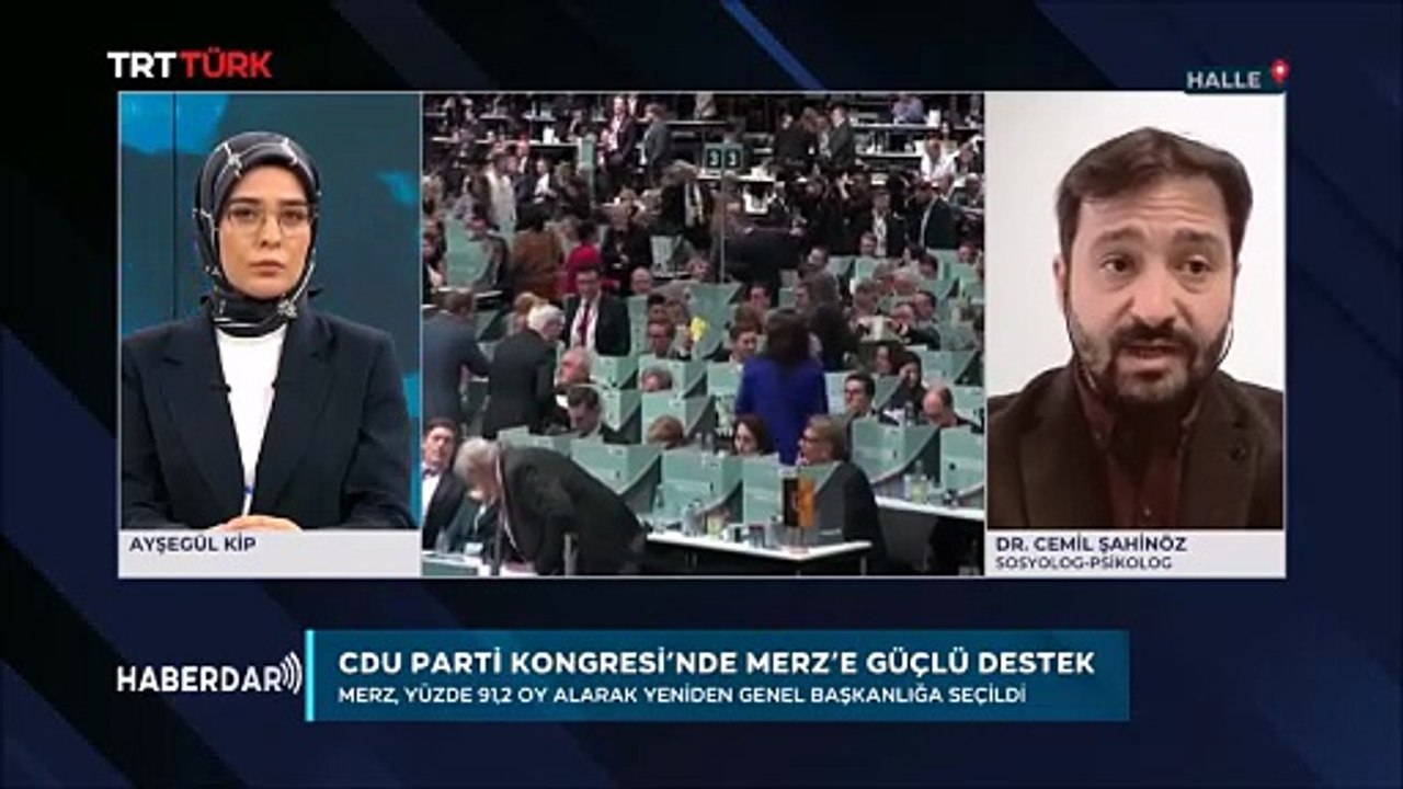 Merz tekrar CDU Baskani secildi (TRT Türk, Haberdar, 23.02.2026)