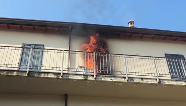 Forlì, incendio in un appartamento del centro storico (24.02.26)