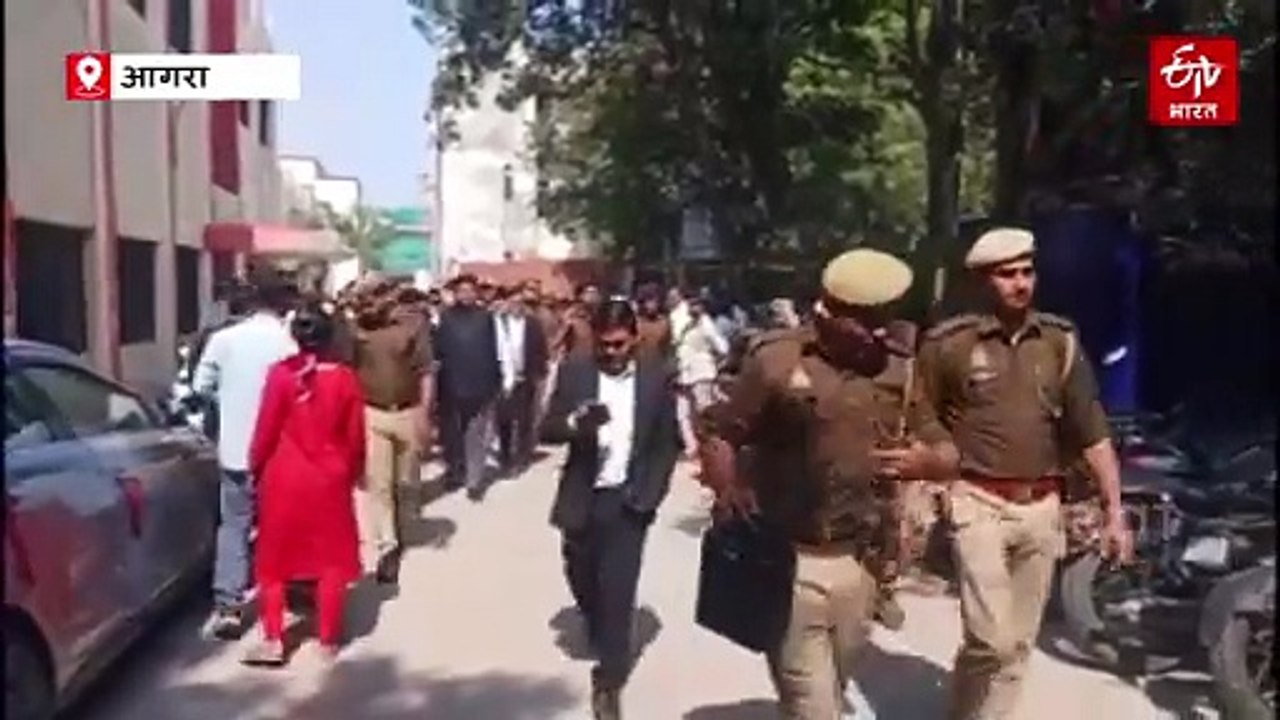 आगरा की दीवानी कचहरी में बम की सूचना से हड़कंप, पुलिस ने खाली कराया पूरा परिसर
