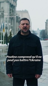 Guerre en Ukraine : le discours de Volodymyr Zelensky pour les 4 ans de l’invasion russe