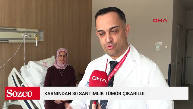 Karnından 30 santimlik tümör çıkarıldı, 'Hayata yeniden döndüm' dedi