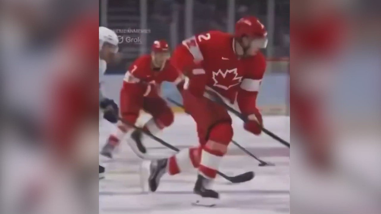Trump Sparks Outrage After Posting Video Depicting Himself Beating Canadian Hockey Players