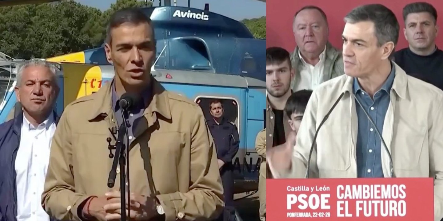 La hemeroteca carboniza a Sánchez: Prometió unidad contra el fuego y ahora usa los incendios para asustar con Mañueco (PP)