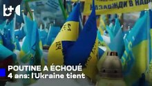 Ukraine, 4 ans debout / Zelenski: Poutine a échoué, nous avons défendu l'indépendance