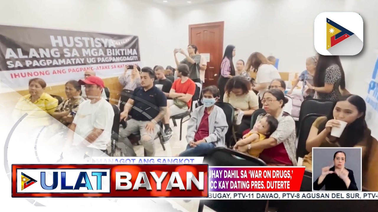 Pinanood ng ilang Cebuano na nawalan ng mahal sa buhay sa war on drugs ni dating Pres. Rodrigo Duterte ang confirmation hearing sa ICC | ulat ni Jessee Atienza ng PTV Cebu