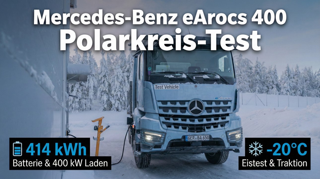 Mercedes-Benz eArocs 400: Der elektrische 44-Tonner im Wintertest!