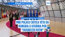 Ministro dos Negócios Estrangeiros polaco critica veto da Hungria à Ucrânia por "favorecer Putin"