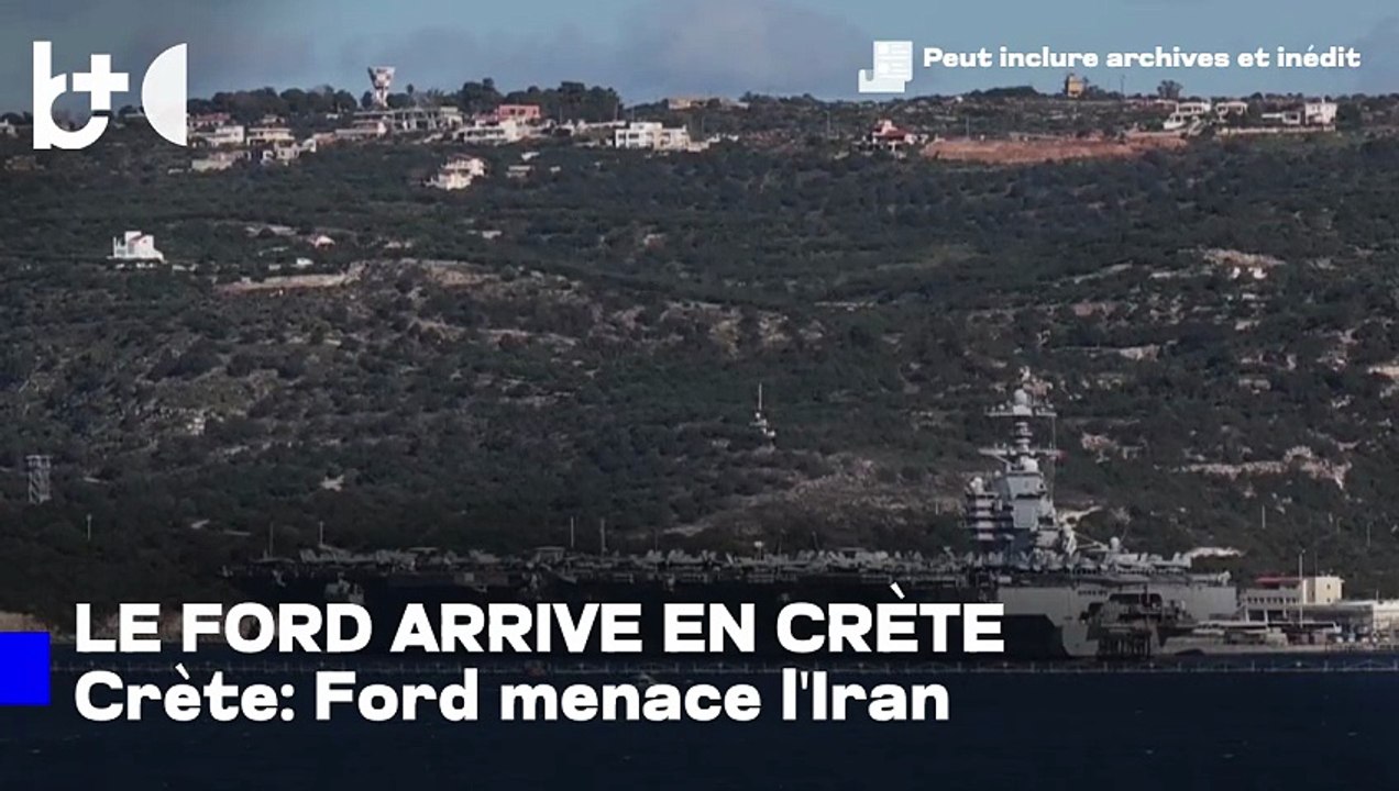 Le plus grand porte-avions du monde, l’USS Gerald R. Ford, arrive en Crète