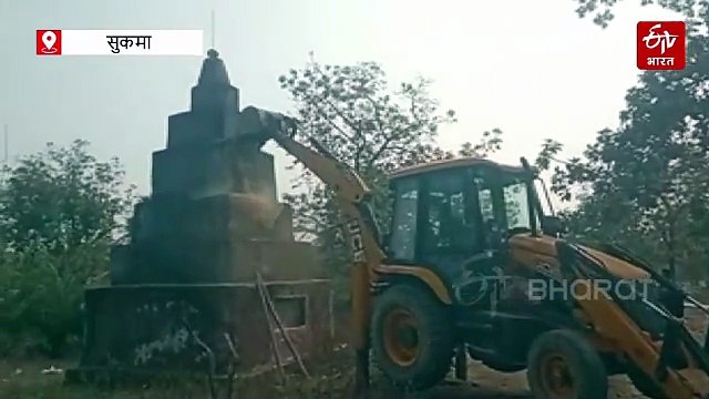 सुकमा के मोरपल्ली में सात नक्सली स्मारक ध्वस्त, नक्सल प्रतीकों पर फोर्स का प्रहार