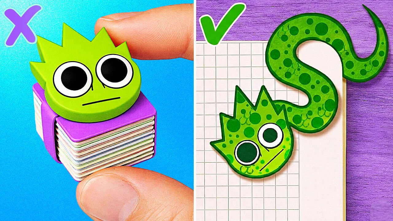 Epic Sprunki Build from Paper! *Surprise DIYs & Cool Crafts*