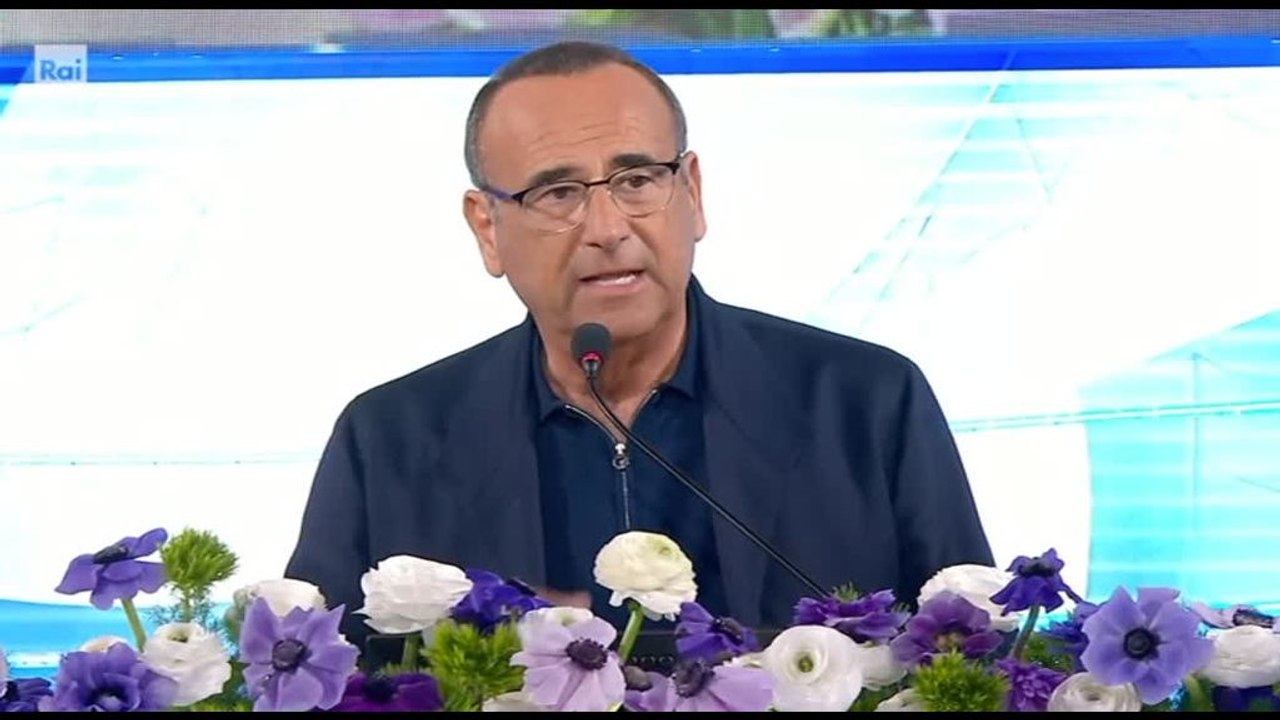 Sanremo, Conti: ascolti? Non mi sono esaltato e non mi abbatterò