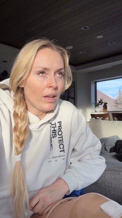 Lindsey Vonn gives leg injury update after Olympics crash