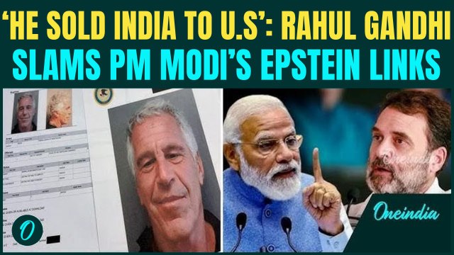 Rahul Gandhi ATTACKS PM Modi Over Epstein Links - LOP Claims Claims PM Modi Is ‘COMPROMISED’