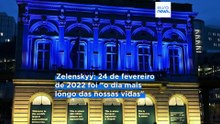 Quatro anos depois, Zelenskyy afirma que Putin "não ganhou esta guerra"