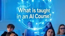 What happened in an ai course 😮