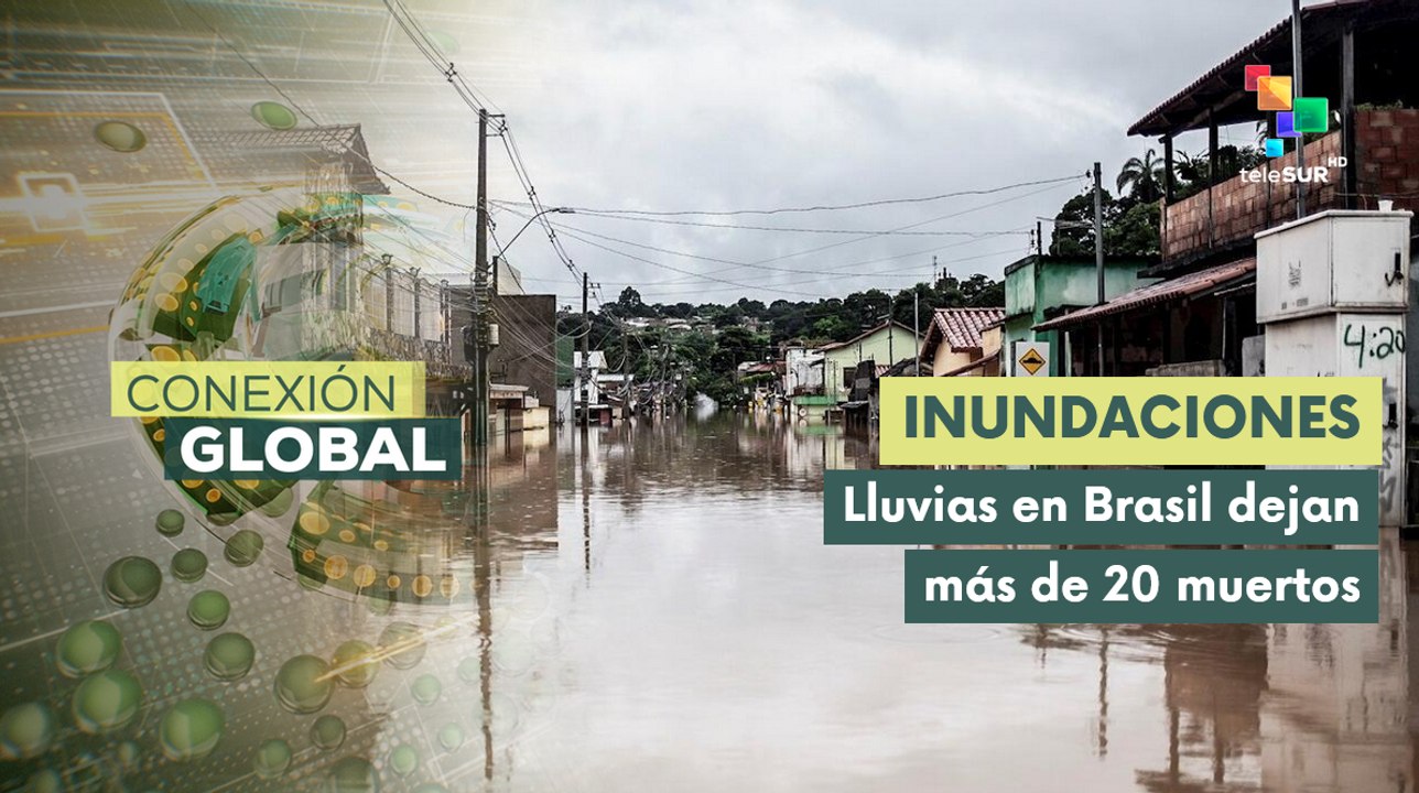 Fuertes precipitaciones afectan al estado de Minas Gerais en Brasil