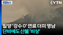 밀양 '강수 0', 연료 더미 영남...단비왔지만 산불 경계 계속 / YTN