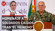 "Nuestra solidaridad y cariño": Sheinbaum honrará a militares muertos en combate