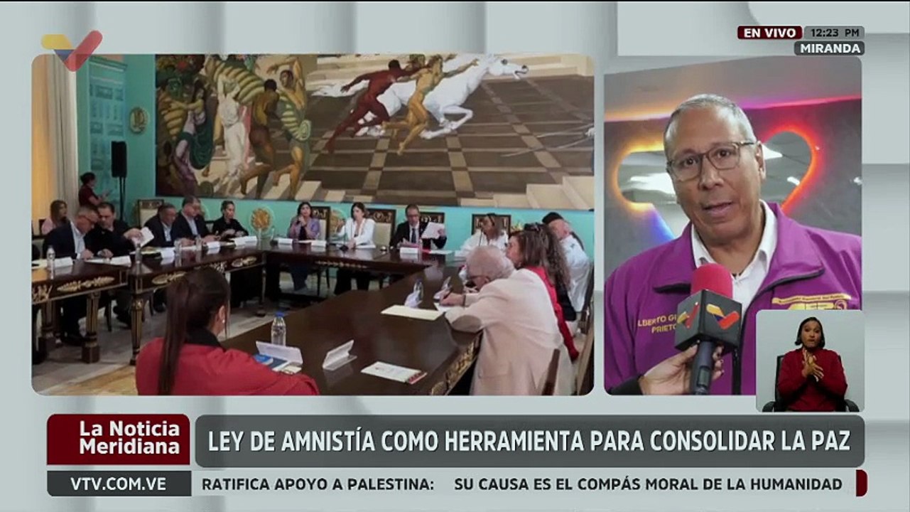 MEP resaltó que la Ley de Amnistía es una herramienta fundamental para construir la patria
