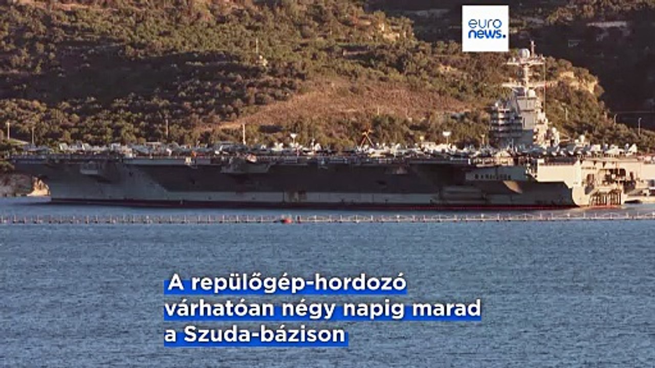 Megérkezett Kréta partjaihoz a világ legnagyobb hadihajója, a USS Gerald R. Ford