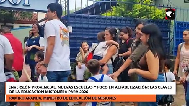 Misiones iniciará el ciclo lectivo 2026 con inauguraciones de nuevas escuelas