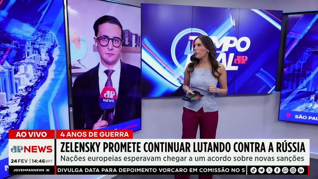 Guerra na Ucrânia: Zelensky promete continuar luta contra Rússia | TEMPO REAL