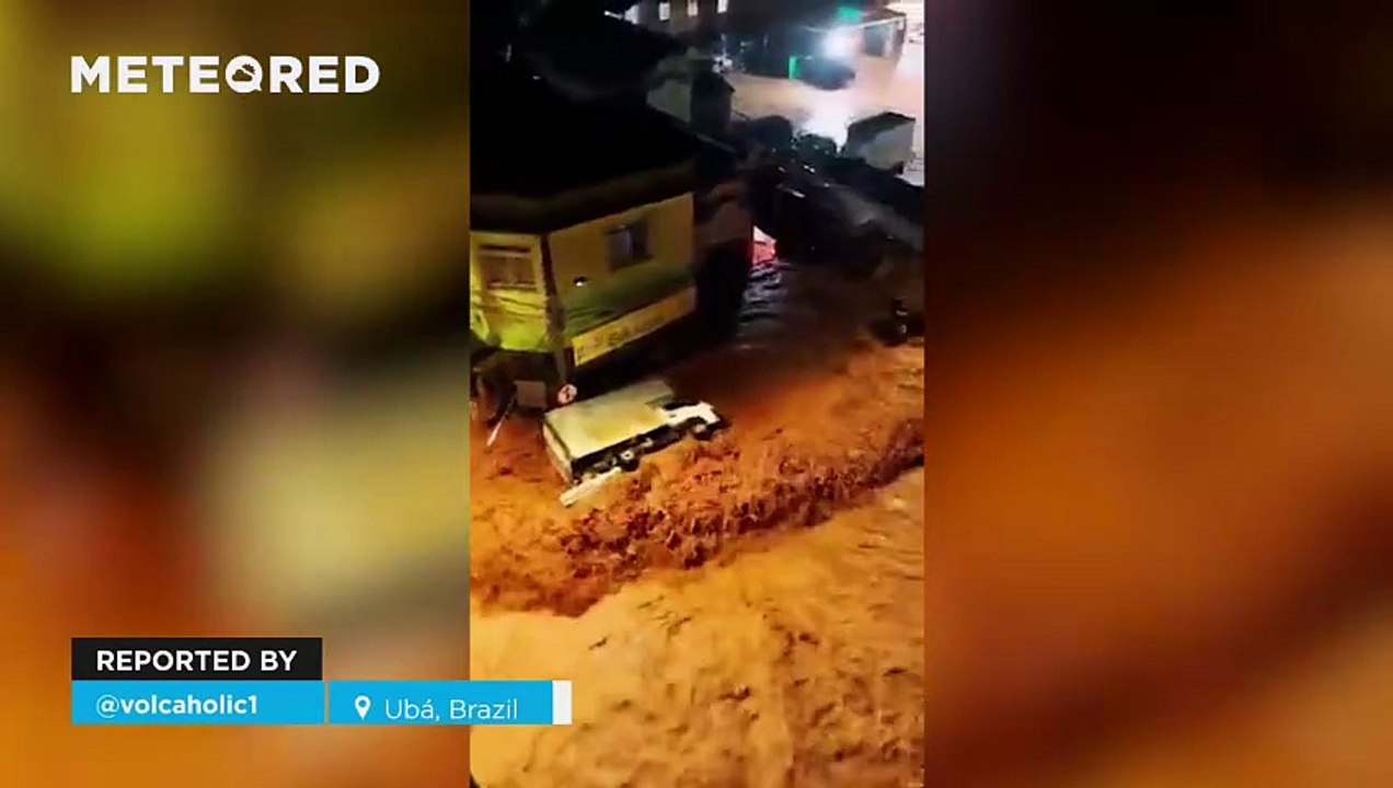 Catastrophic floods cause chaos in Ubá, Brazil