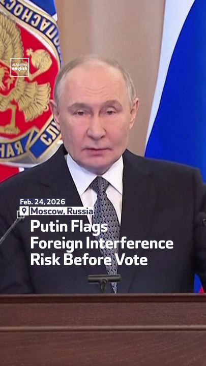 Putin Flags Foreign Interference Risk Before Vote