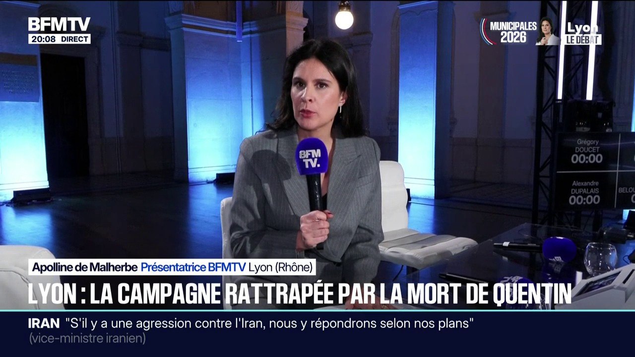 "Lyon le débat", animé par Apolline de Malherbe, est à suivre ce soir à 20H50 sur BFMTV et BFM Lyon