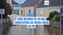 Termina a série recorde de 40 dias de chuva em França... mas perigo de inundações mantém-se