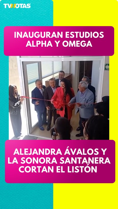 Se inauguraron los nuevos estudios Alpha y Omega, El corte de listón estuvo a cargo de Alejandra Ávalos y La Internacional Sonora Santanera