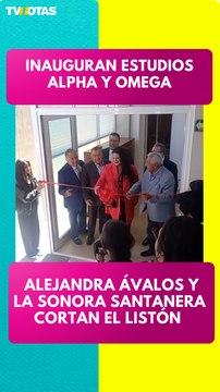 Se inauguraron los nuevos estudios Alpha y Omega, El corte de listón estuvo a cargo de Alejandra Ávalos y La Internacional Sonora Santanera
