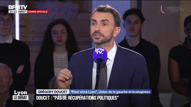 Municipales de Lyon: Oui je peux travailler avec Anaïs Belouassa-Cherifi, à certaines conditions , affirme Grégory Doucet, candidat (Union de la gauche)