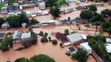 Prefeitura de Matias Barbosa divulga vídeos da cidade submersa após temporal