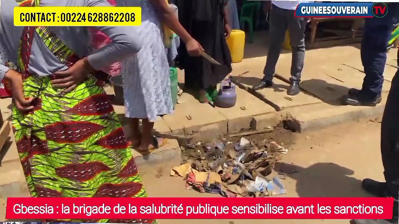Lutte contre  l’insalubrité dans la commune de Gbessia