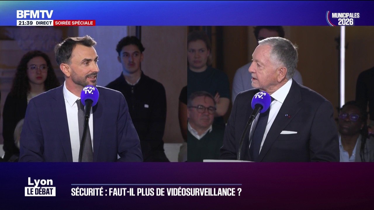 Sécurité à Lyon: passe d'armes entre Grégory Doucet (Union de la gauche) et Jean-Michel Aulas (Cœur lyonnais)
