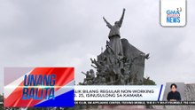 Panukalang ibalik bilang regular non-working holiday ang Feb. 25, isinusulong sa Kamara | Unang Balita