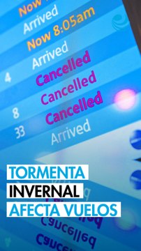 Aerolíneas cancelan más de 2,000 vuelos en Estados Unidos por tormenta invernal