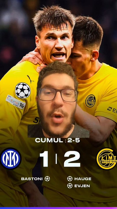 BODO GLIMT ÉLIMINE L'INTER DE MILAN 🇳🇴C'est l'exploit d'une vie que sont en train de vivre les joueurs de Bodo glimt en écartant l'inter de Milan pour se qualifier pour les 1/8 de finale de la ligue des champions !