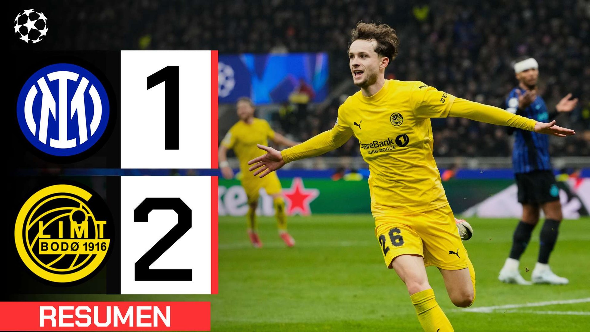 Inter de Milán 1-2 Boodo Glimt: resumen y goles | Champions League