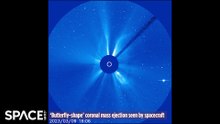Butterfly-Shape' Coronal Mass Ejection Captured