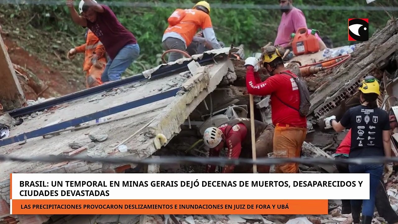 Brasil: un temporal dejó a su paso decenas de muertos, desaparecidos, miles de evacuados y ciudades
