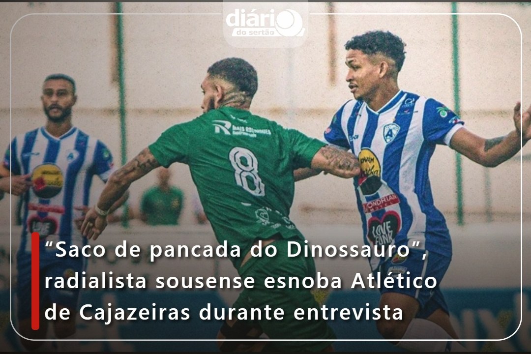 “Saco de pancada do Dinossauro”, radialista sousense esnoba Atlético de Cajazeiras durante entrevista