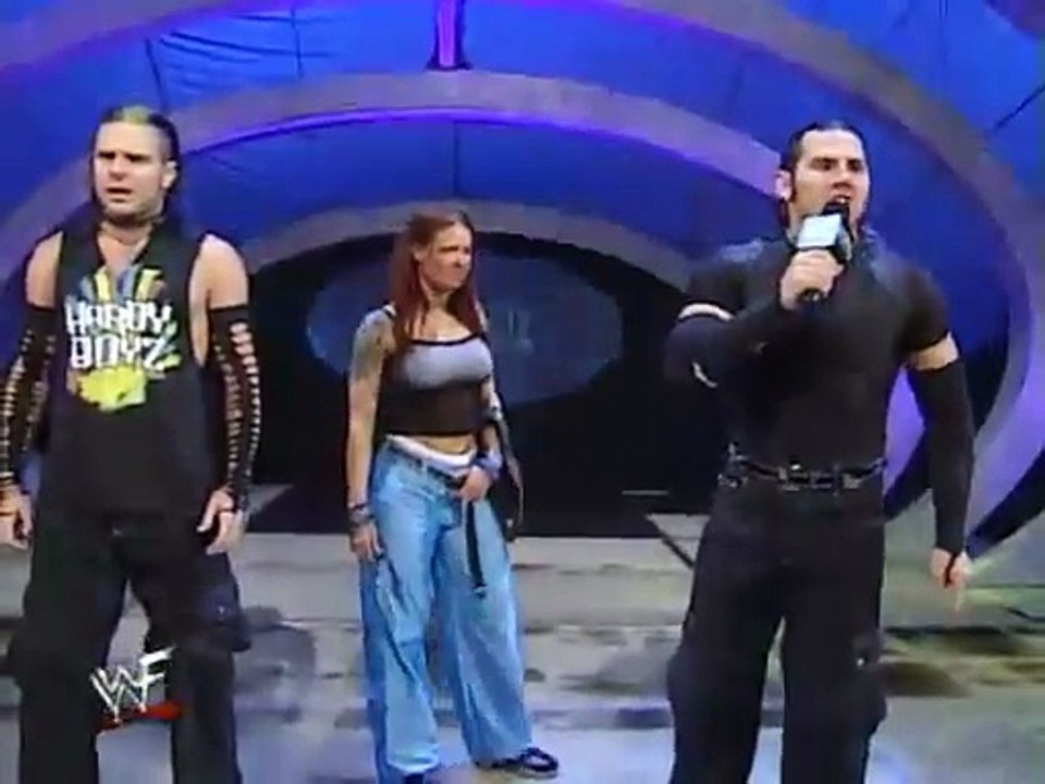 Edge, Christian, Jackie vs Hardy Boyz & Lita