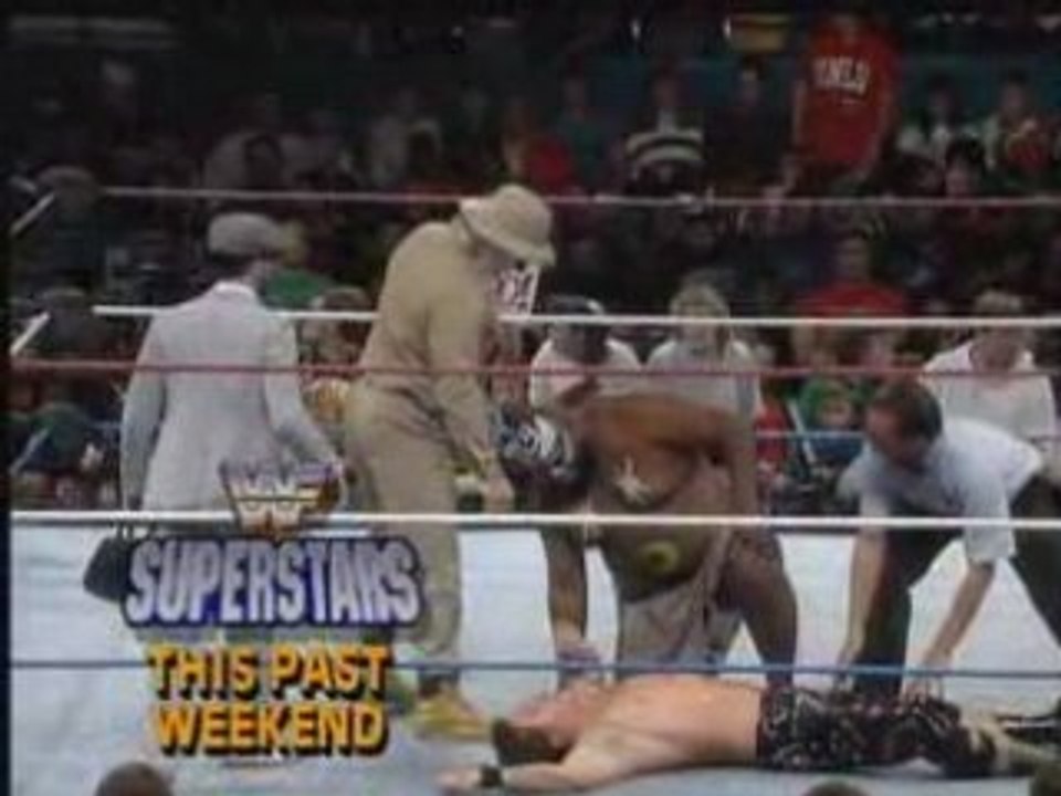 Raw 1-11-93 Kamala turns babyface (from Superstars)
