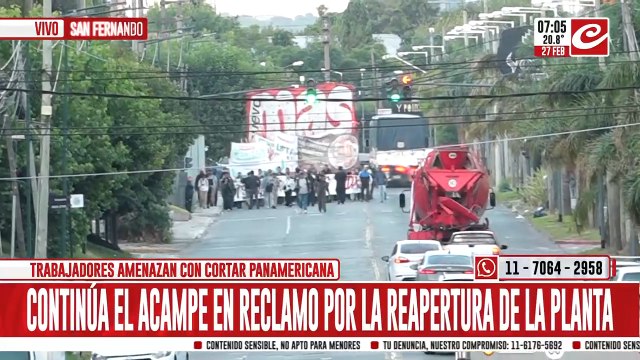 Trabajadores de FATE cortaron Panamericana
